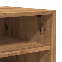 vidaXL Shoe Bench Chipboard Home Shoe Organiser Rack Hall Bench Multi Colours - artisan oak - Additional view 6