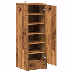 vidaXL Shoe Cabinet Engineered Wood Shoe Storage Shelf Rack Set Multi Colours - old wood - Additional view 6