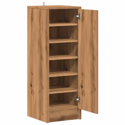vidaXL Shoe Cabinet Engineered Wood Shoe Storage Shelf Rack Set Multi Colours - artisan oak - Additional view 6