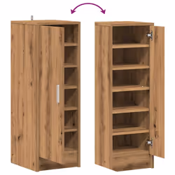 vidaXL Shoe Cabinet Engineered Wood Shoe Storage Shelf Rack Set Multi Colours - artisan oak - Additional view 7