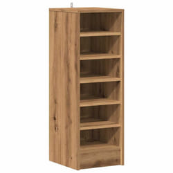 vidaXL Shoe Cabinet Chipboard Home Shoe Storage Organiser Rack Multi Colours - artisan oak
