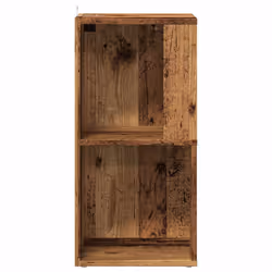 vidaXL Corner Cabinet Rack Standing Shelf Storage Cabinet Engineered Wood - old wood, 33 x 33 x 67 cm - Additional view 4