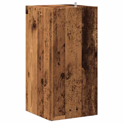 vidaXL Corner Cabinet Rack Standing Shelf Storage Cabinet Engineered Wood - old wood, 33 x 33 x 67 cm - Additional view 5