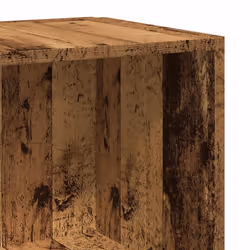 vidaXL Corner Cabinet Rack Standing Shelf Storage Cabinet Engineered Wood - old wood, 33 x 33 x 67 cm - Additional view 6