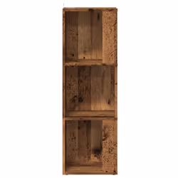 vidaXL Corner Cabinet Rack Standing Shelf Storage Cabinet Engineered Wood - old wood, 33 x 33 x 100 cm - Additional view 4