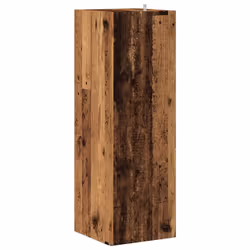 vidaXL Corner Cabinet Rack Standing Shelf Storage Cabinet Engineered Wood - old wood, 33 x 33 x 100 cm - Additional view 5