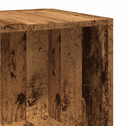 vidaXL Corner Cabinet Rack Standing Shelf Storage Cabinet Engineered Wood - old wood, 33 x 33 x 100 cm - Additional view 6