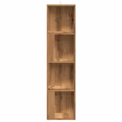 vidaXL Corner Cabinet Rack Standing Shelf Storage Cabinet Engineered Wood - artisan oak, 33 x 33 x 132 cm - Additional view 2