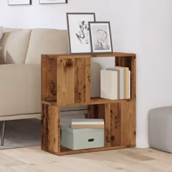 vidaXL Book Cabinet Highboard Book Rack Display Storage Shelf Engineered wood - old wood