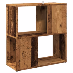 vidaXL Book Cabinet Highboard Book Rack Display Storage Shelf Engineered wood - old wood - Additional view 5