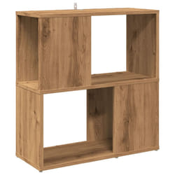 vidaXL Book Cabinet Highboard Book Rack Display Storage Shelf Engineered wood - artisan oak
