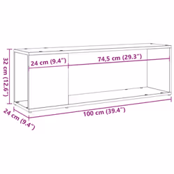 vidaXL TV Cabinet TV Stand Media TV Unit Entertainment Centre Engineered Wood - old wood - Additional view 8