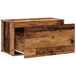 vidaXL Hall Bench 80x40x45 cm Old Wood Engineered Wood box bench - Additional view 6