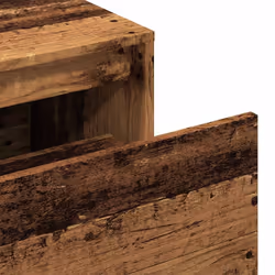 vidaXL Hall Bench 80x40x45 cm Old Wood Engineered Wood box bench - Additional view 7