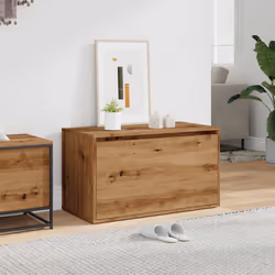 vidaXL Hall Bench 80x40x45 cm Artisan Oak Engineered Wood box bench
