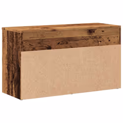 vidaXL Shoe Bench Hallway Bench Seat Shoe Organiser Shoe Rack Engineered Wood - old wood - Additional view 5