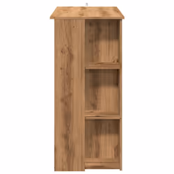 vidaXL Bar Table with Shelf Bar High Table Bistro Pub Table Engineered Wood - artisan oak - Additional view 4