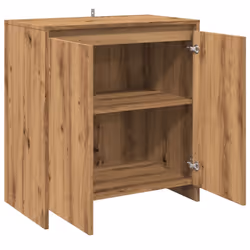 vidaXL Sideboard Storage Cupboard Cabinet Buffet Highboard Engineered Wood - artisan oak - Additional view 6
