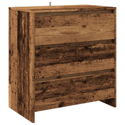 vidaXL Sideboard Storage Cupboard Cabinet Buffet Highboard Engineered Wood - old wood