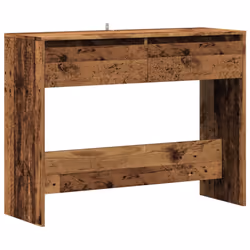 vidaXL Console Table Hallway Accent Couch Table End Side Table Engineered Wood - old wood