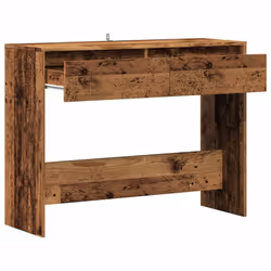 vidaXL Console Table Hallway Accent Couch Table End Side Table Engineered Wood - old wood - Additional view 6