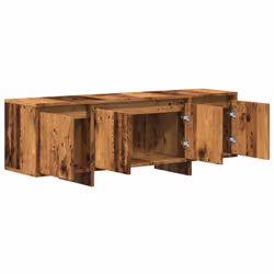vidaXL TV Cabinet TV Stand Media TV Unit Entertainment Centre Engineered Wood - old wood - Additional view 4