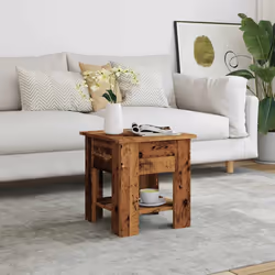 vidaXL Coffee Table Couch Table Hall End Center Accent Table Engineered Wood - old wood