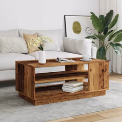 vidaXL Coffee Table Couch Table Hall End Center Accent Table Engineered Wood - old wood