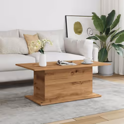 vidaXL Coffee Table Couch Table Hall End Center Accent Table Engineered Wood - artisan oak