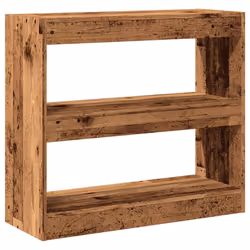 vidaXL Book Cabinet/Room Divider Storage Cabinet Home Organiser Multi Colours - old wood - Additional view 5