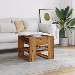 vidaXL Coffee Table Engineered Wood Centre Sofa Table Furniture Multi Colours - old wood