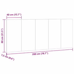VidaXL 856828 headboard/footboard - Additional view 7