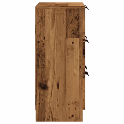 vidaXL Sideboard Console Cabinet Storage Cupboard Highboard Engineered Wood - old wood - Additional view 4