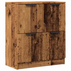 vidaXL Sideboard Console Cabinet Storage Cupboard Highboard Engineered Wood - old wood