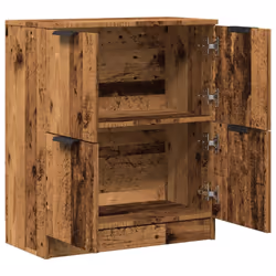 vidaXL Sideboard Console Cabinet Storage Cupboard Highboard Engineered Wood - old wood - Additional view 6
