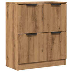 vidaXL Sideboard Console Cabinet Storage Cupboard Highboard Engineered Wood - artisan oak