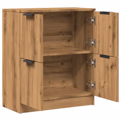 vidaXL Sideboard Console Cabinet Storage Cupboard Highboard Engineered Wood - artisan oak - Additional view 6