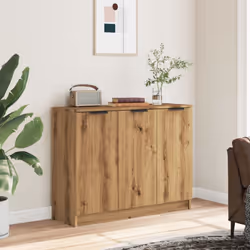 vidaXL Sideboard Cupboard Side Cabinet Highboard Artisan Oak Engineered Wood