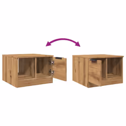 vidaXL Coffee Table Engineered Wood Couch Sofa Side Center Table Multi Colours - artisan oak - Additional view 8