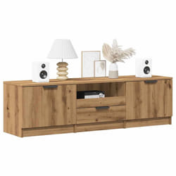 vidaXL TV Cabinet Artisan Oak 140x35x40 cm Engineered Wood TV stand