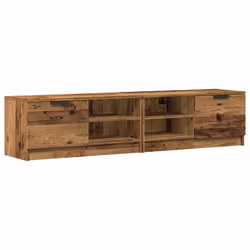 vidaXL 1/2x TV Cabinet Engineered Wood Media Unit HiFi Cabinet Multi Colours - old wood