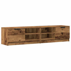 vidaXL 1/2x TV Cabinet Engineered Wood Media Unit HiFi Cabinet Multi Colours - old wood