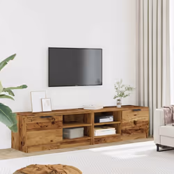 vidaXL 1/2x TV Cabinet Engineered Wood Media Unit HiFi Cabinet Multi Colours - old wood