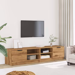 vidaXL 1/2x TV Cabinet Engineered Wood Media Unit HiFi Cabinet Multi Colours - artisan oak - Additional view 2