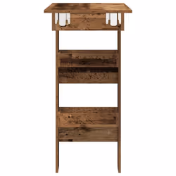 vidaXL Wall Bar Table Pub Table Indoor Furniture Engineered Wood Multi Colours - old wood - Additional view 4