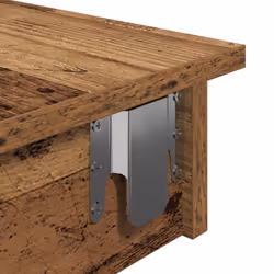 vidaXL Wall Bar Table Pub Table Indoor Furniture Engineered Wood Multi Colours - old wood - Additional view 6