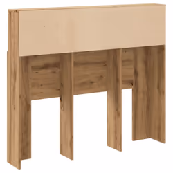 vidaXL Headboard Cabinet Bookcase Bed Headboard Artisian Oak Engineered Wood - Additional view 5