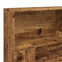 vidaXL Headboard Cabinet Bedroom Bookcase Headboard Furniture Multi Colours - old wood - Additional view 6