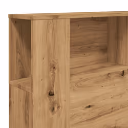 vidaXL Headboard Cabinet Bedroom Bookcase Backboard Bed Header Storage Cabinet - artisan oak - Additional view 6