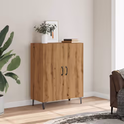 vidaXL Sideboard Cupboard Side Cabinet Highboard Artisan Oak Engineered Wood